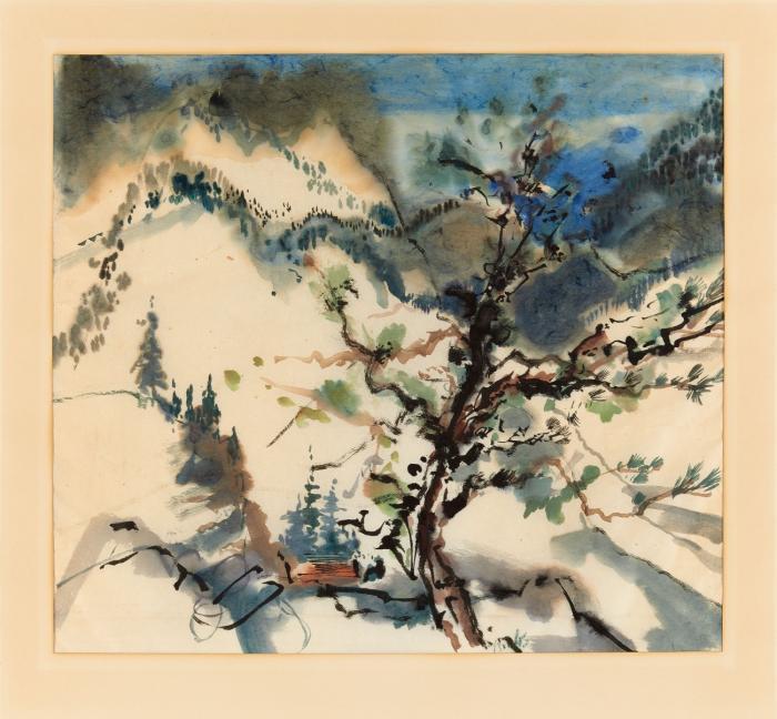 BERGIGE WINTERLANDSCHAFT