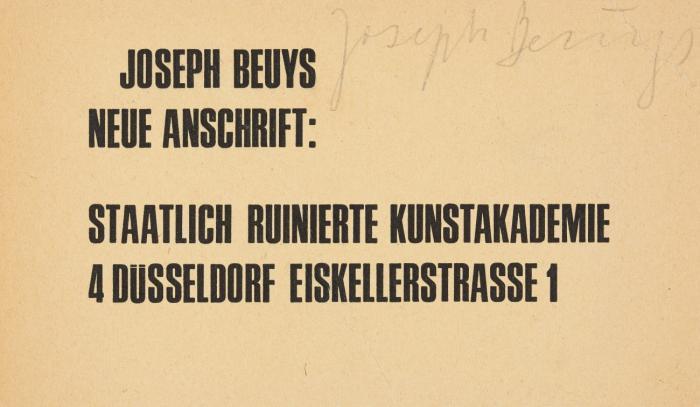 NEUE ANSCHRIFT