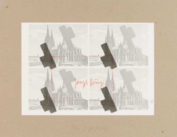 HALBIERTES FILZKREUZ ÜBER KÖLN
