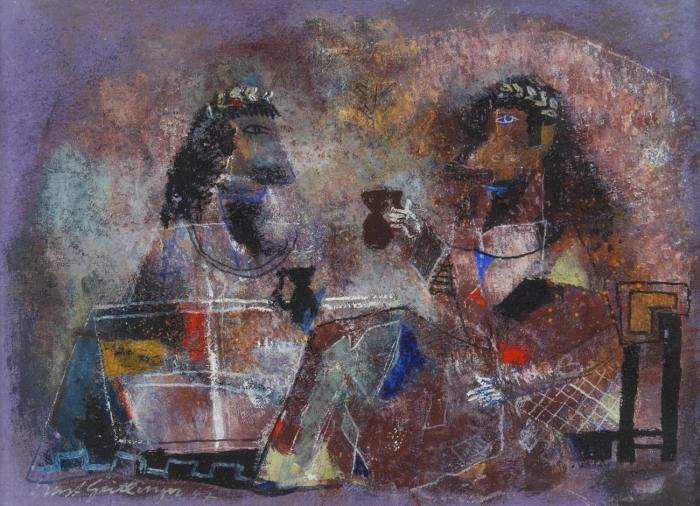 OHNE TITEL (ANTIKE TRINKSZENE) 1947 / OHNE TITEL (TÄNZERGRUPPE)