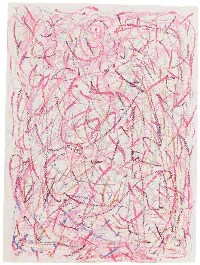 Gotthard Graubner. Ohne Titel. Pastellkreiden.Signiert.