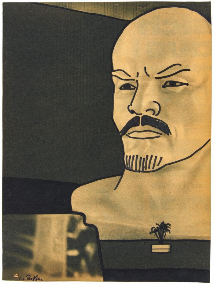 OHNE TITEL (LENIN MIT PALME)