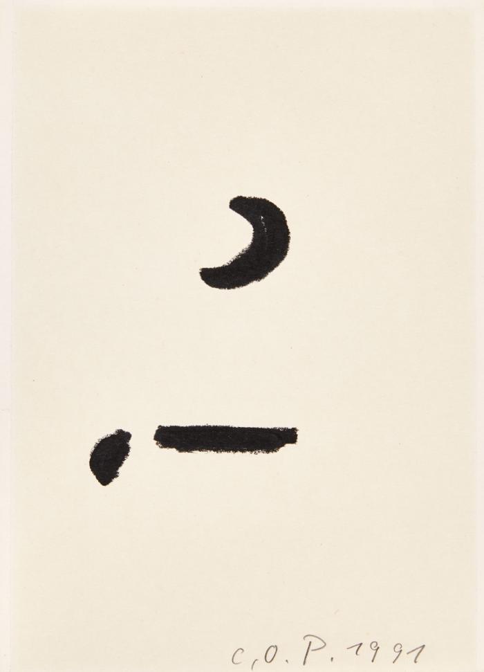 OHNE TITEL (MOND, PUNKT, STRICH)