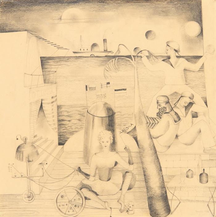 OHNE TITEL (HAFENSZENE - ARIONA)