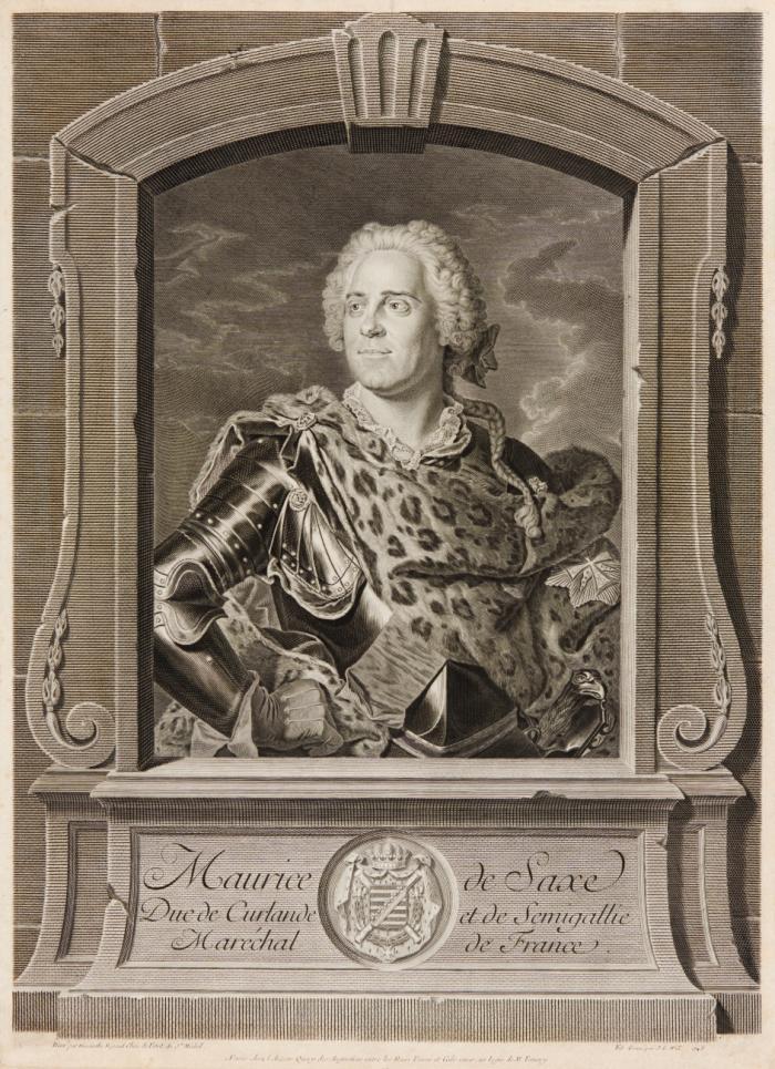 Porträts- – Hermann Moritz Graf von Sachsen, gen. 