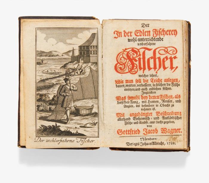 Der in der edlen Fischerey wohl-unterrichtende und erfahrne Fischer, welcher lehret, wie man soll die Teiche anlegen, , bauen, warten, verbessern, in solchen die Fische einsetzen, und auch endlichen fischen ...