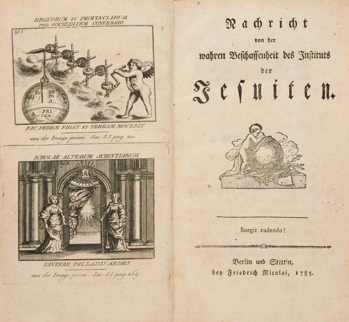 Nachricht von der wahren Beschaffenheit des Instituts der Jesuiten.