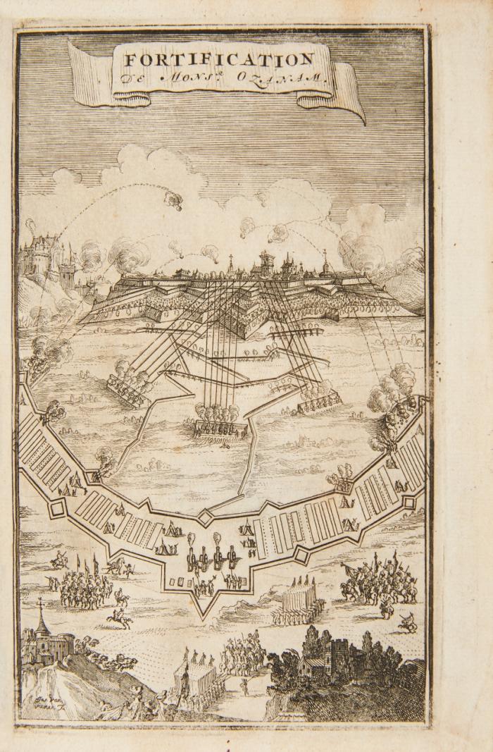 Traité de fortification.
Angebunden: La contre-critique de Petrone, ou re'ponse aux observations sur les fragmens trouvez à Belgrade en 1688. 
Abbrege du devoir d'un jeune cavalier vojageur.