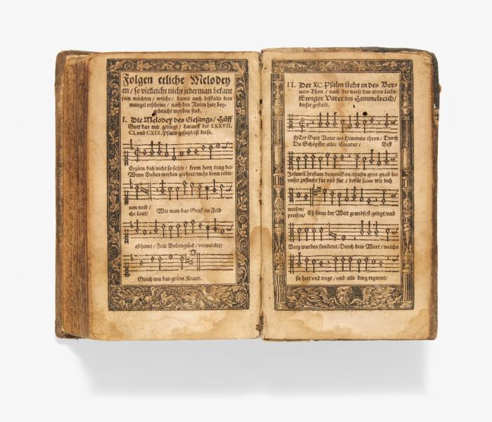 Der Psalter Dauids Gesangweis/ auff die in Lutherischen Kirchen gewöhnliche Melodeyen zugerichtet/ vnd wider auffs new vbersehen. Mit einer Vorrede ... Polycarpi Leisers.