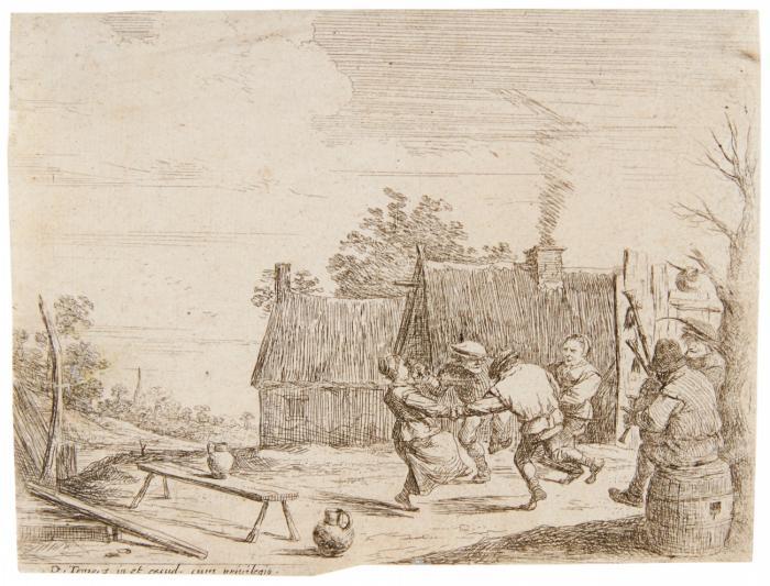 Tanzende Bauern.