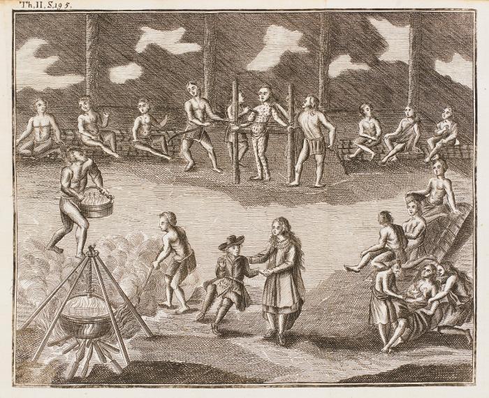Neue Reise unter die Wilden in Norf-America; oder merkwürdige Nachricht von den alten und neuen Gebräuchen und Sitten samt der Lebensart dieser Völker ... 2 Tle. in 1 Bd.
