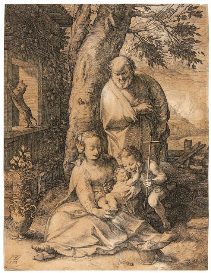 Die Heilige Familie mit dem Johannesknaben.