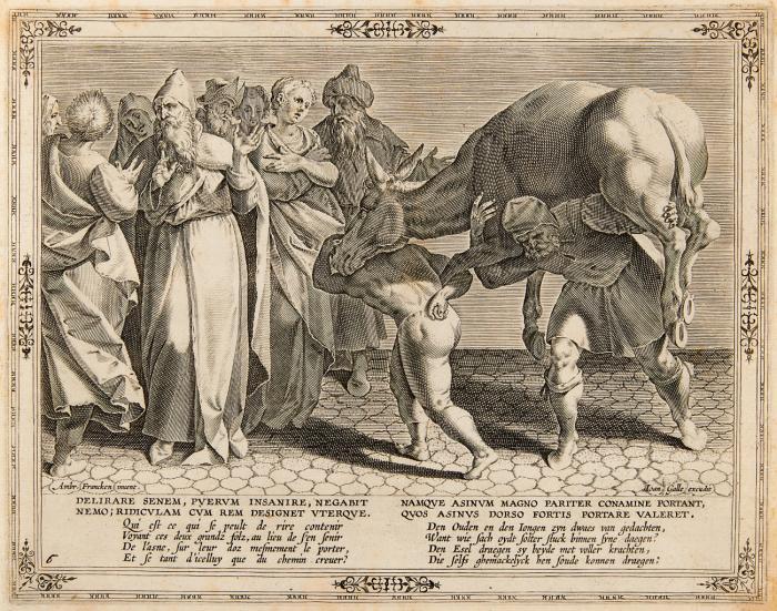 Iudith Popularis Vanitas et Stoliditas (Die Geschichte vom Vater, seinem Sohn und dem Esel).