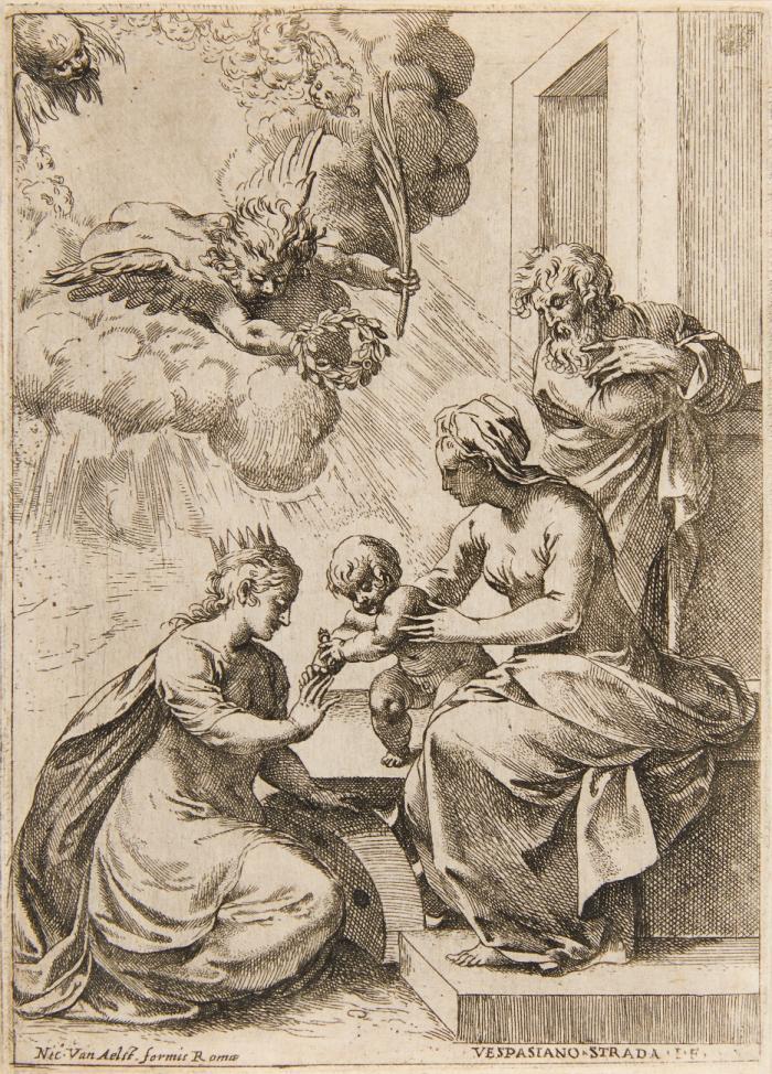 Die mystische Vermählung der Heiligen Katharina.