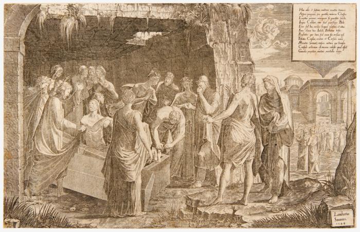 Die Auferweckung des Lazarus.