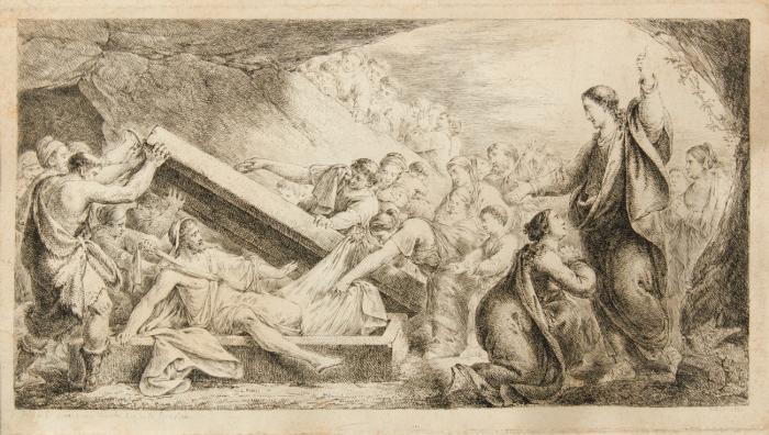 Die Auferweckung des Lazarus.