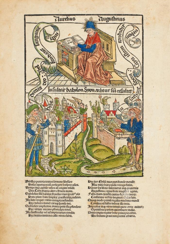 De civitate dei. Mit Komm. von Thomas Waleys und Nicolaus Trivet.