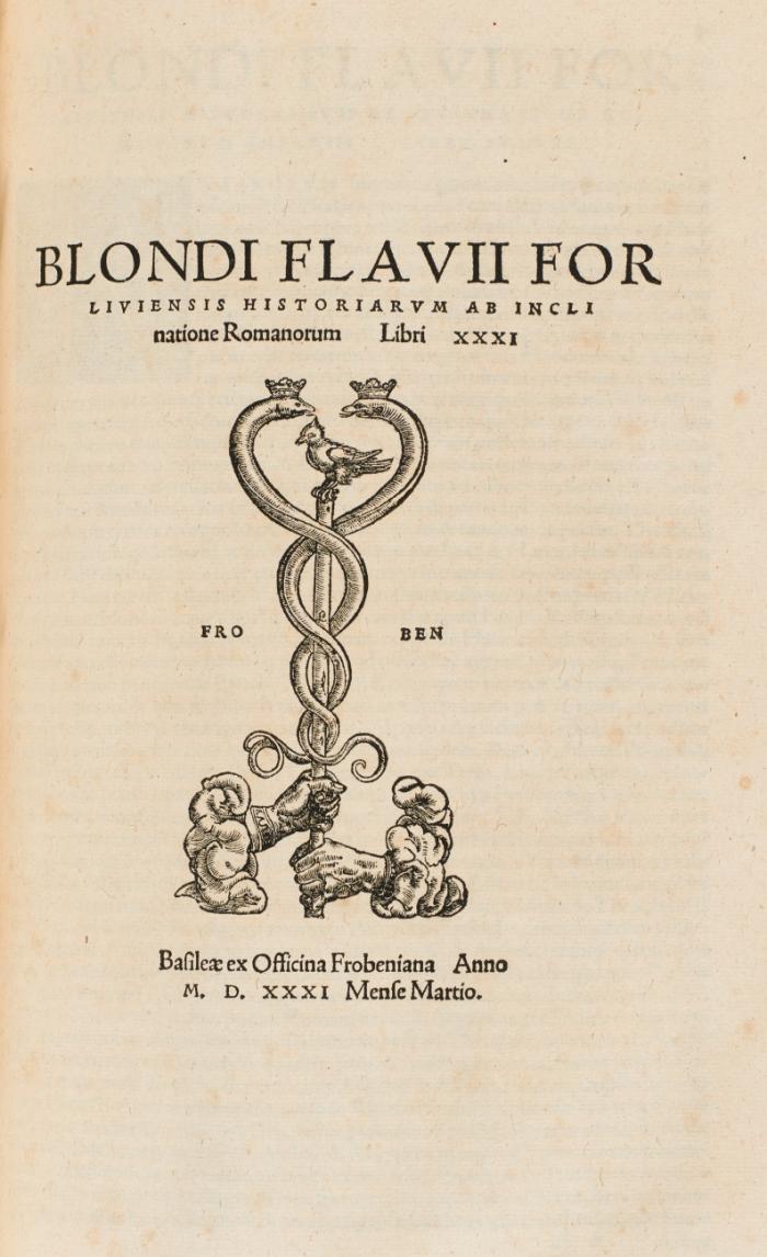 De Roma triumphante libri decem, priscorum scriptorum lectoribus utilissimi, ad totius[que] Romanae antiquitatis cognitionem pernecessarii. 2 Tle. in 1 Bd.