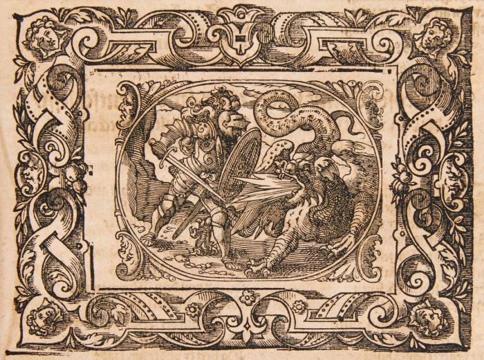 Heldenbuch, darinn viel seltzamer Geschichten vnd kurtzweilige Historien, von den grossen Helden vnd Rysen, Wie sie so Ritterlichen umb eines Königs Tochter gestritten haben,  und wies jnen zu Wormbs im grossen und kleinen Rosengarten ergangen ist. Jetzundt durchauß, mit newen Figuren gezieret ... 4 Tle. in 1 Bd.