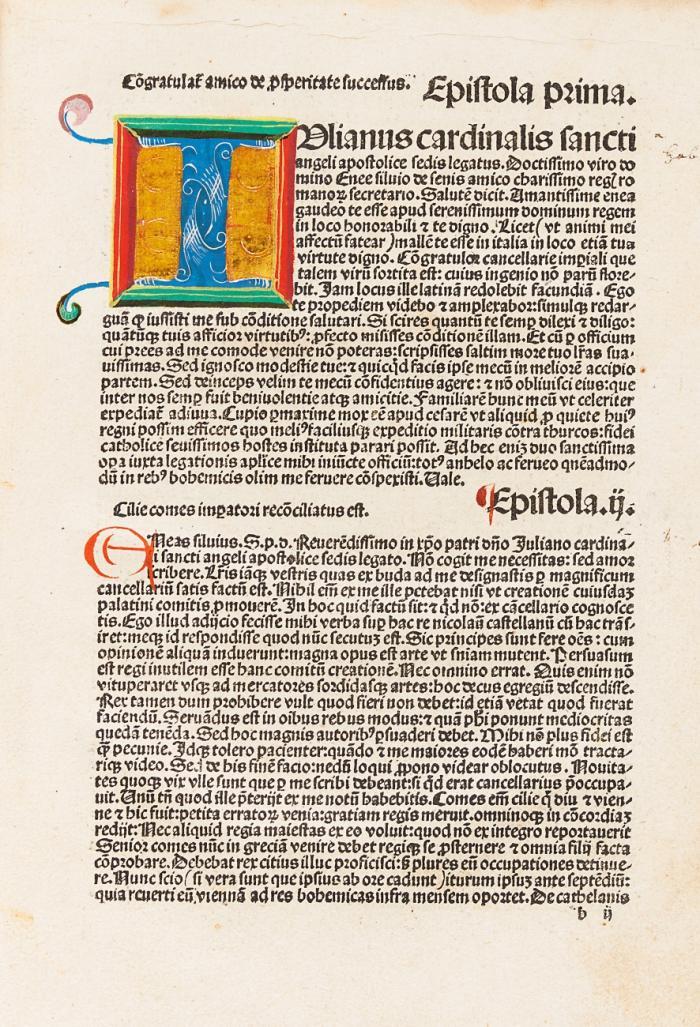 Epistolae familiares. Ed. Nikolaus von Wyle.