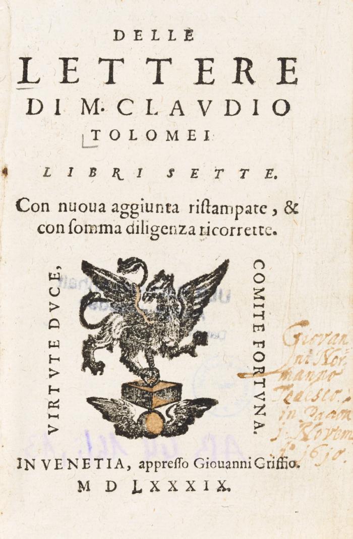 Delle lettere. Libri sette.