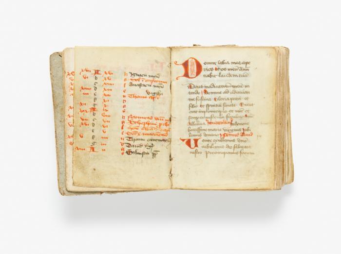 Horae B.M.V. Lateinische Handschrift auf Papier und Pergament.
