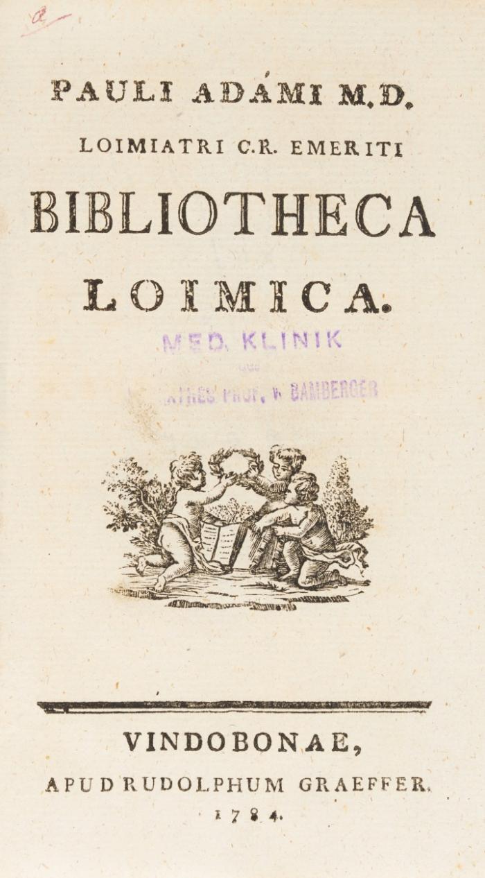 Bibliotheca loimica.