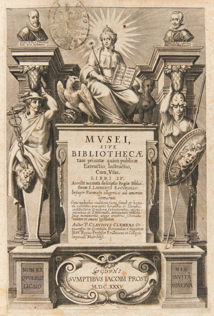 Musei sive bibliothecae tam priuatae quàm publicae Extructio, Instructio, Cura, Vsus. Libri IV.
