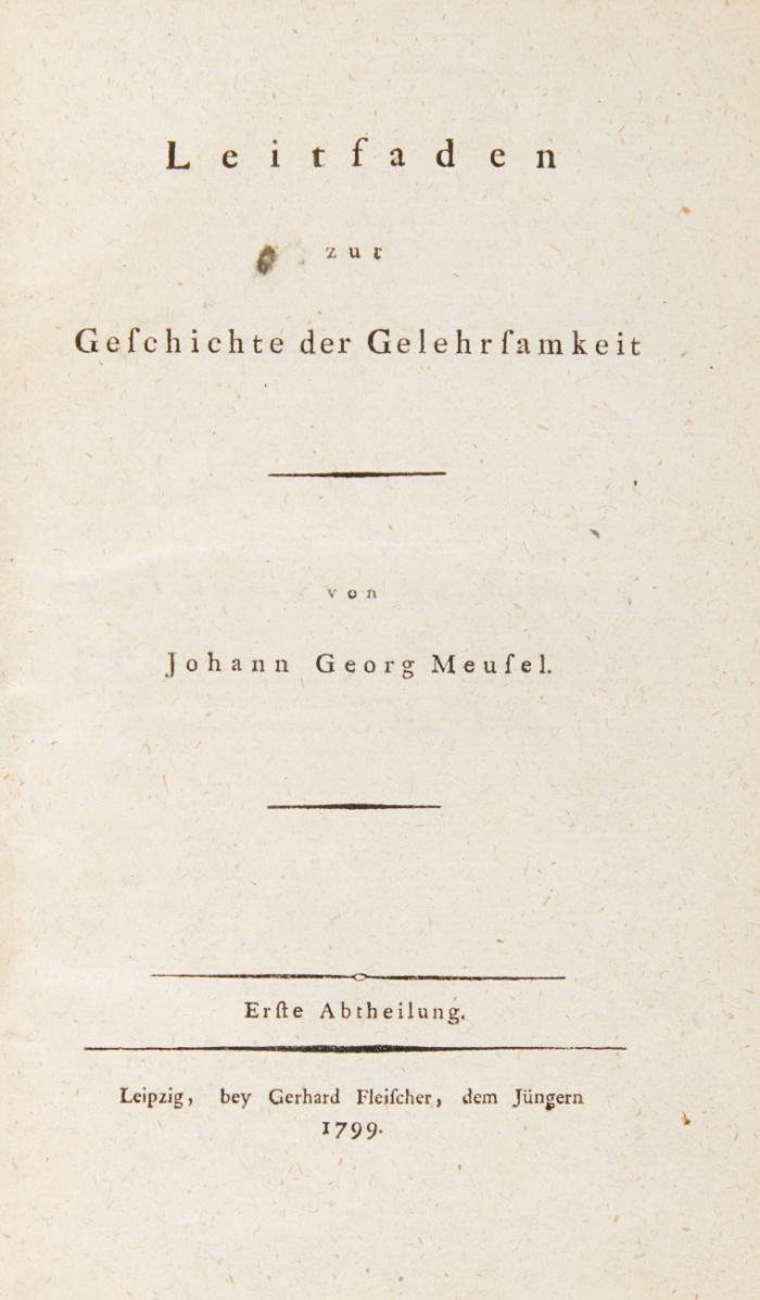 Leitfaden zur Geschichte der Gelehrsamkeit. 3 Bde.