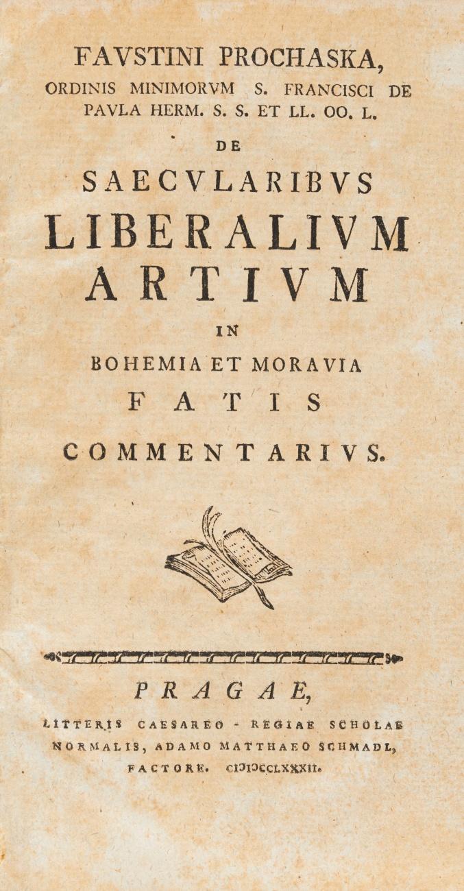 De saecularibus liberalium artium in Bohemia et Moravia fatis commentarius.