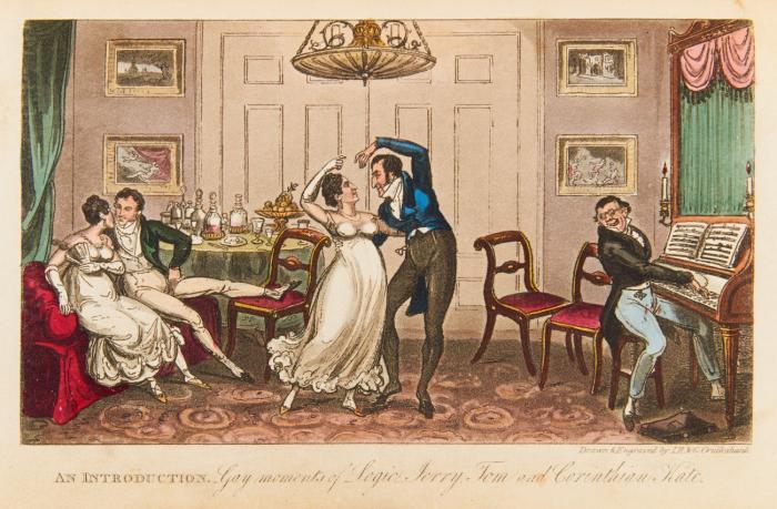 Life in London; or, the day and night scenes of Jerry Hawthorn esq. and his elegant friend Corinthian Tom accompanied by Bob Logic, the Oxonian, in their Rambles and Sprees through the Metropolis.