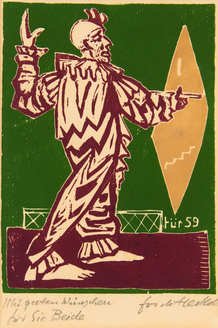 22. JAHRESBLATT: ZAUBERER 1952 / 28. JAHRESBLATT: CLOWN IM SPIEGEL 1958
