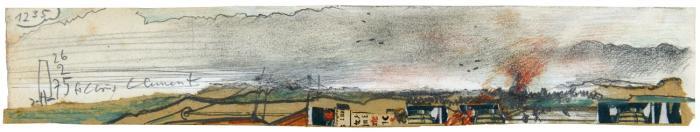 LANDSCHAFT MIT GEBÄUDEN 26.2.75