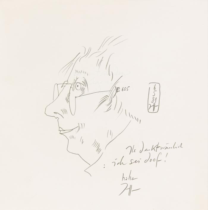 SELBSTBILDNIS (IN: HORST JANSSEN ERGO)