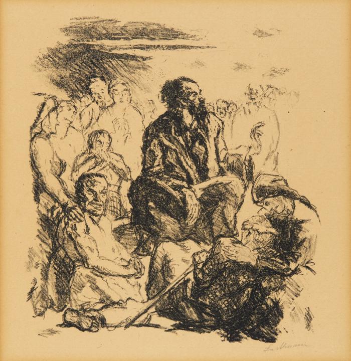 DIE BERGPREDIGT (AUS: SECHS LITHOGRAPHIEN ZUM NEUEN TESTAMENT)