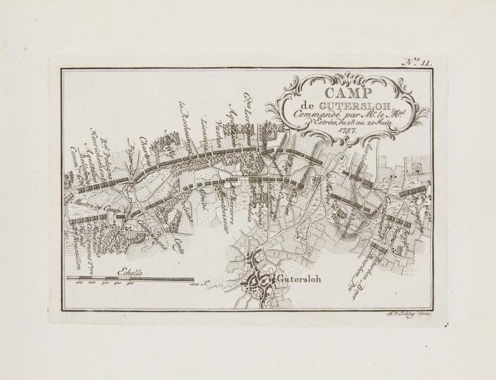 Camps topographiques de la campagne de 1757, en Westphalie ... avec le Journal de ses operations, & quelques autres morceaux fort curieux.