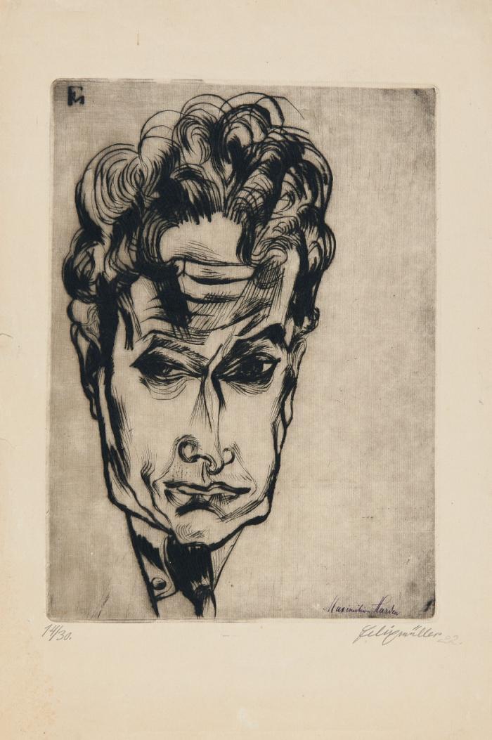 BILDNIS MAXIMILIAN HARDEN