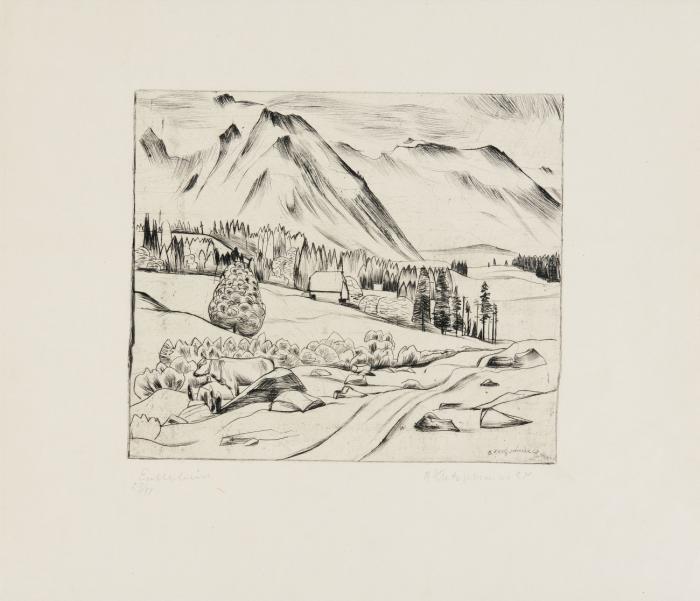 BILDNIS FRIEDRICH KURT BENNDORF 1920 / LANDSCHAFT 1924