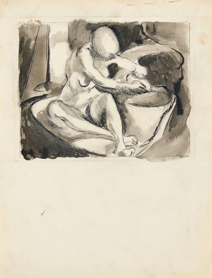 SICH WASCHENDES MÄDCHEN (1915) / SICH WASCHENDES MÄDCHEN