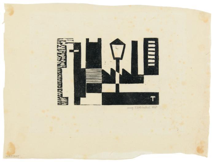 OHNE TITEL (HÄUSER MIT LATERNE) 1927 / OHNE TITEL (HINRICHTUNG)