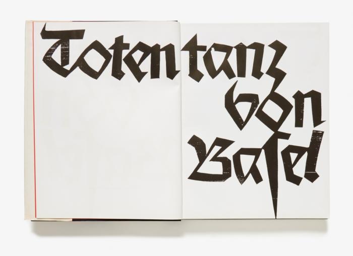 Totentanz von Basel mit den Dialogen des mittelalterlichen Wandbildes.