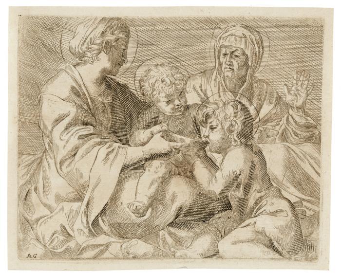 Madonna mit Kind und Elisabeth mit Johannes.