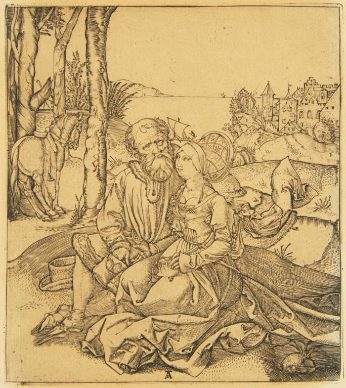 Der Liebesantrag (Das ungleiche Paar).