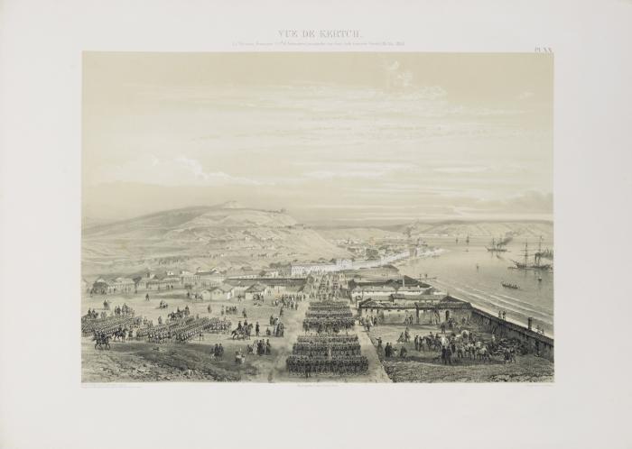 Atlas historique et topographique de la guerre d'Orient en 1854, 1855 et 1856. Entrepris par ordre de S. M. l'Empereur Napoléon III. Rédigé sur les documents officiels et les renseignements authentiques recueillis par le corps d'Etat-Major, gravé et publié par les soins de dêpot de la guerre le maréchal Vaillant et le colonel Blondel.