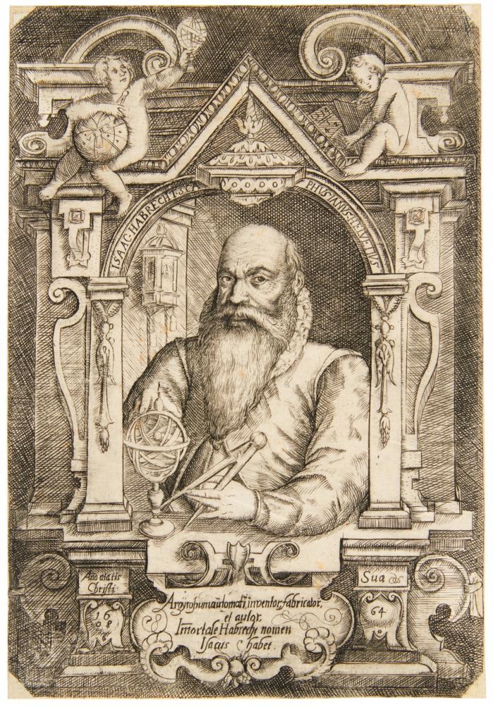 Bildnis des Schaffhausener Astronomen Isaak Habrecht.