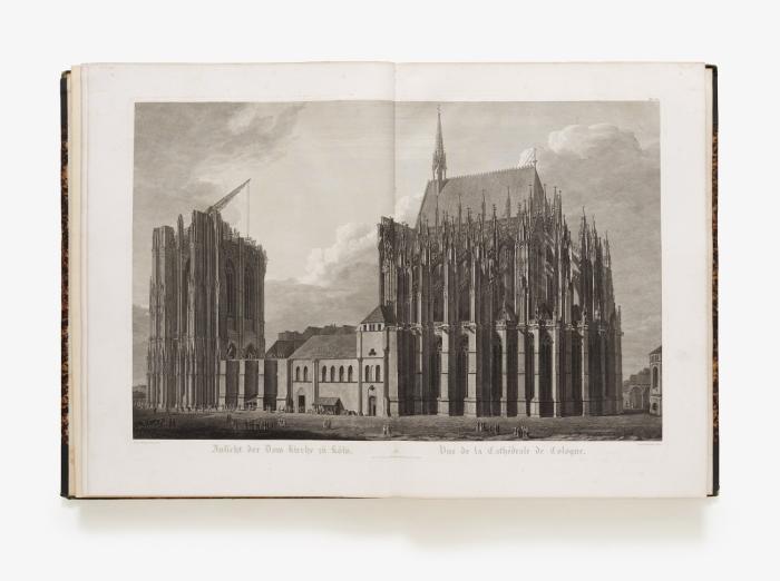 Ansichten, Risse und einzelne Theile des Doms von Köln, mit Ergänzungen nach dem Entwurf des Meisters, nebst Untersuchungen über die alte Kirchen-Baukunst und vergleichenden Tafeln der vorzüglichsten Denkmale.