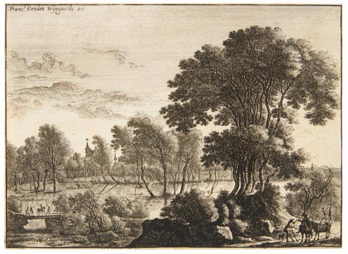 Landschaft mit dem Reitknecht.