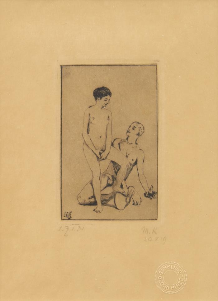 Das Stehauf-Männchen (Erotisches Blatt II).