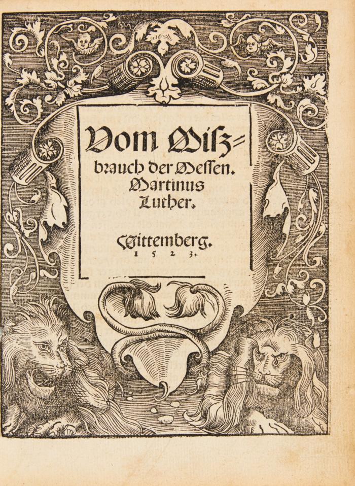 Vom Mißbrauch der Messen.