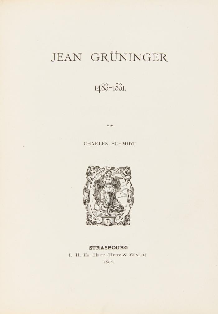 Répertoire bibliographique strasbourgeois jusque vers 1530. 8 in 3 Bden.